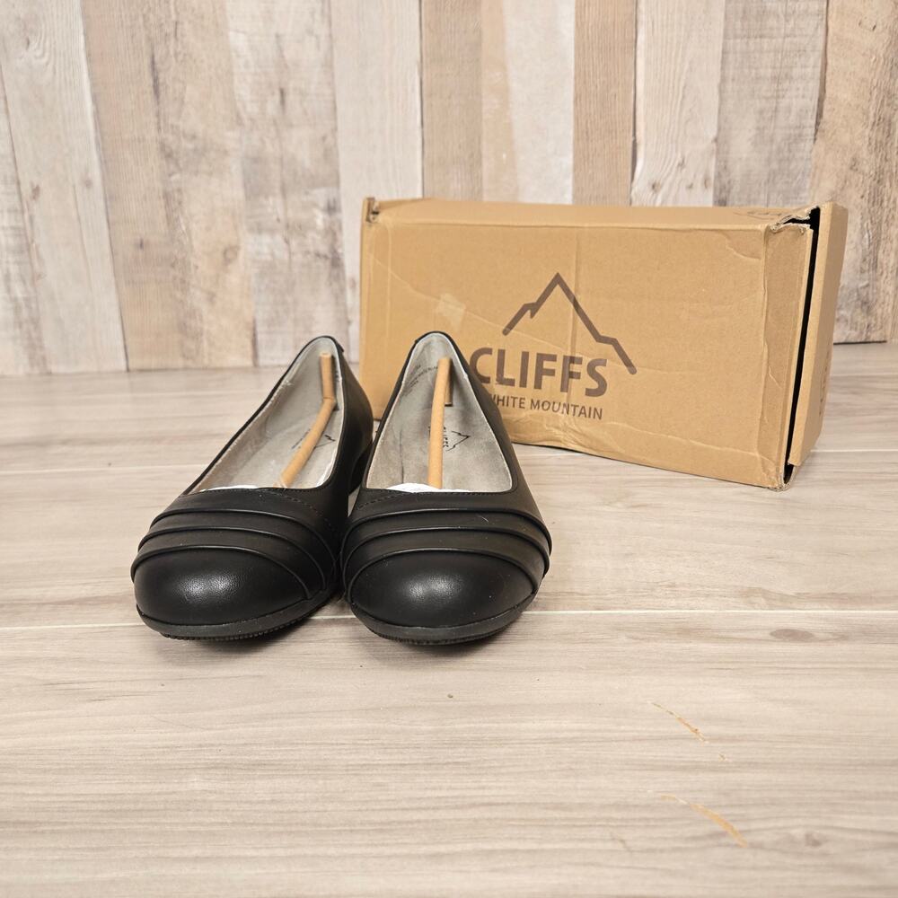 Women's Cliffs Flats Clara Black Comfort NWT 7.5 Wide - Picture 10 of 13